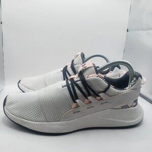 Under Armour White and Pink Athletic Shoes